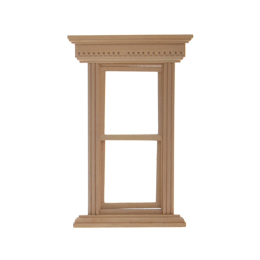 1/12 Scale Wooden Dolls House Miniature Windows Furniture Accessories