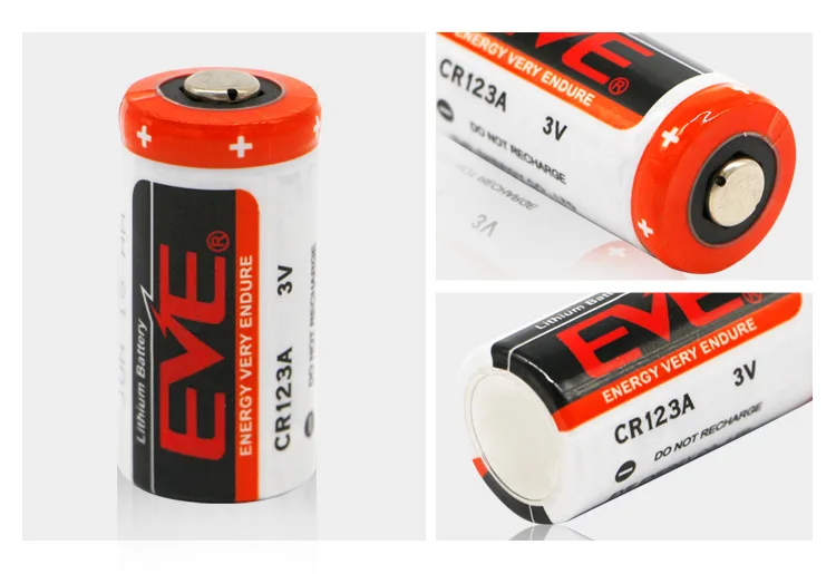 Eve Cr123a Limno2 Batteries 3v 1.5ah Non Rechargeable High Quality