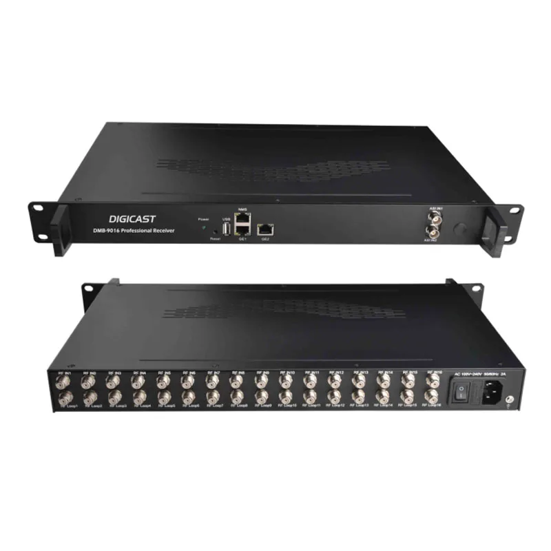 Tv Broadcasting Equipment 16 Channel Dvbs2/t2/c/isdbt/atsc Digital