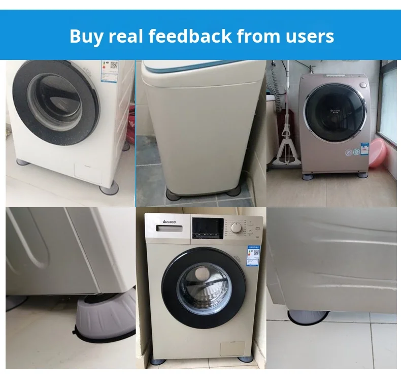 Home Use Fully Automatic Refrigerator Stand Universal Silent Anti-Vibration Plastic Washing Machine Base Drum Heightening
