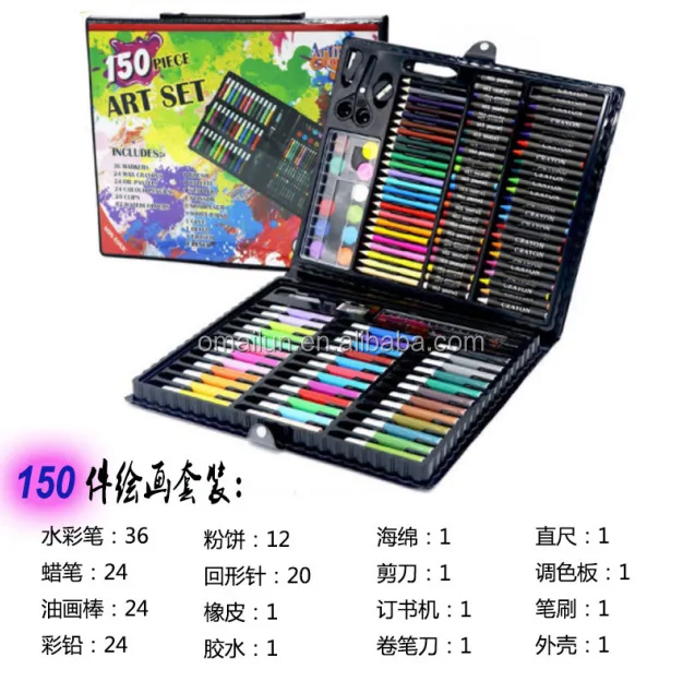 DINGYI 150 PCS Watercolor Marks Crayons Oil Pastels Pencils Painting –  AOOKMIYA