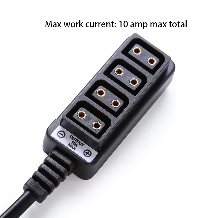 Cables D Tap Male to 4 Port Dtap Female Splitter Power Cable for arri RED Cameras TILTA Steadicam IDX Battery - ANKUX.COM