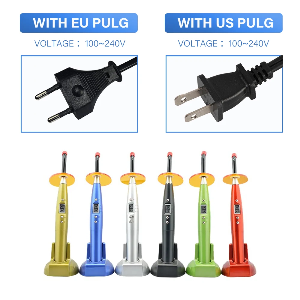 Dental Wireless Curing Light Dentist Cordless Led Blueray Dentistry