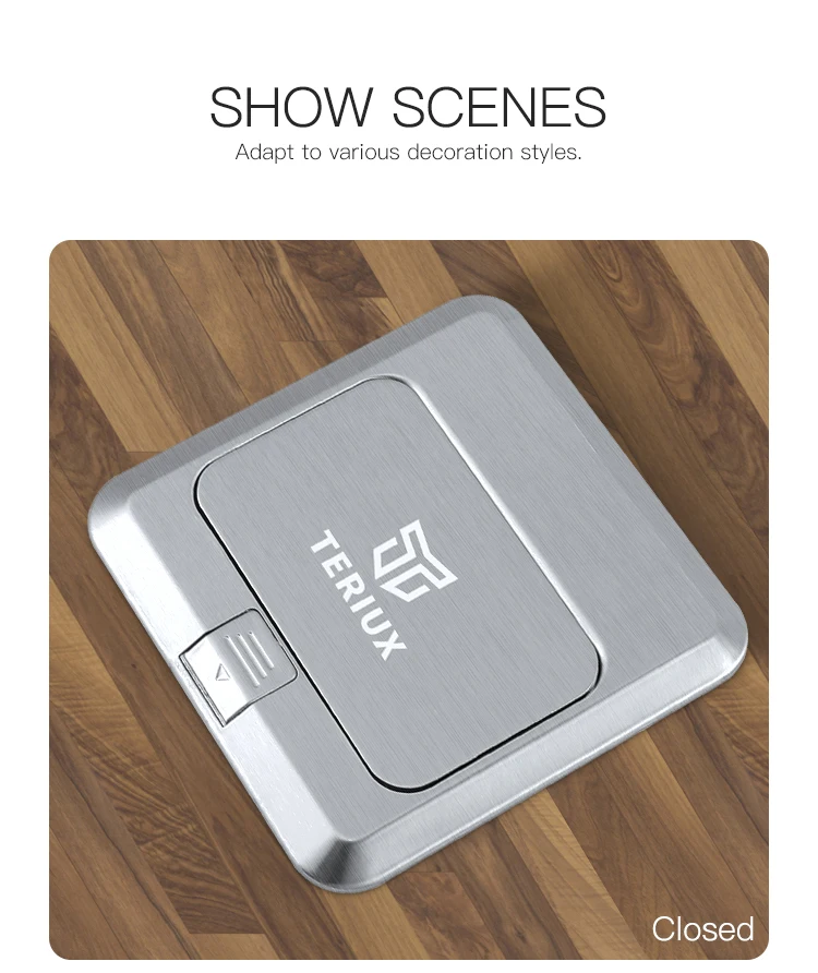 Wholesale uk standard stainless steel electrical power supply 13A pop up floor socket box