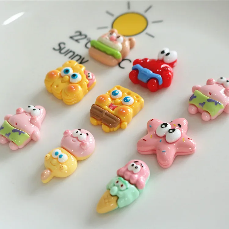 40Pcs Mini Sunglasses Charms - Colorful Resin Flatback Embellishments For DIY Crafts - View #2