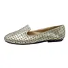 2019 lady gold pumps shoes flat comfortable causal shoes OEM & ODM serevice China factory top grade