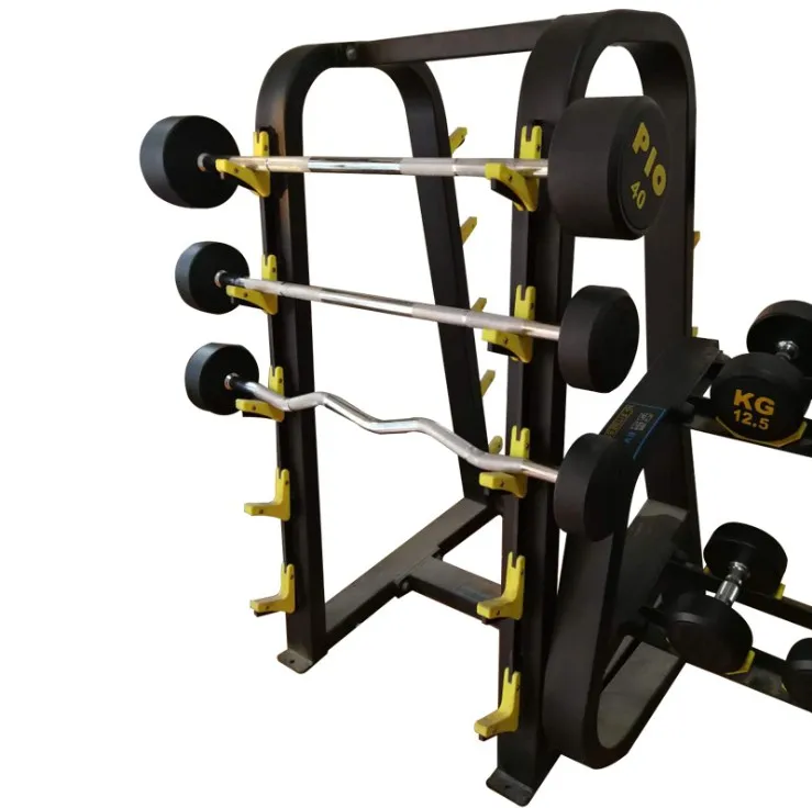 High Quality Fitness Equipment Weight Barbell Rubber Fixed Barbells