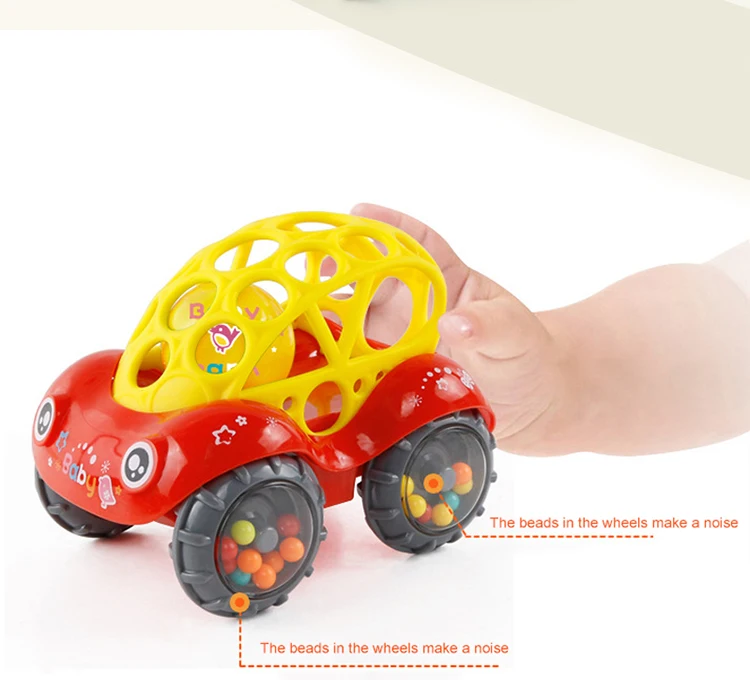 Rattle And Roll Car,Assorted Colors O Ball Play Toy Kids Game Toddler Gift Baby Educational Toys