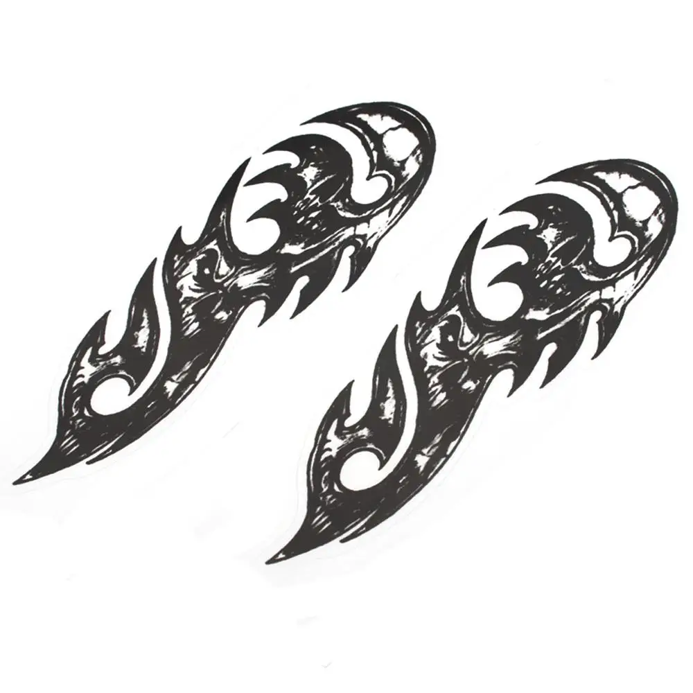 Universal Motorcycle Custom Waterproof Front Fork Skull Decals Stickers Medallion Fit For Harley Davidson Sportster Softail