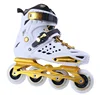 CNC Aluminium Frame Patin Shoe 4 PU Rubber Resistant Wheels PP Shell Inline Roller Blades Professional