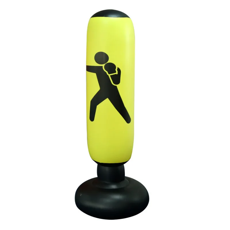 160cm Boxing Punching Bag Inflatable Free-Stand Tumbler Muay Training Pressure Relief Back Sandbag