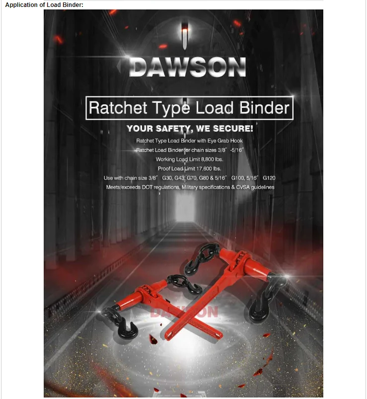 Application of Load Binder