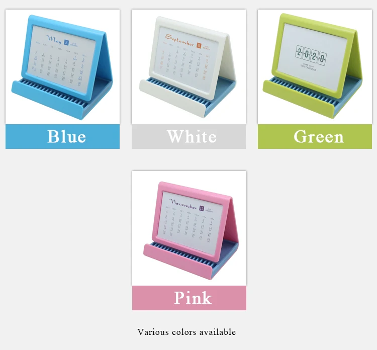 Custom Logo Plastic Table Calendar Multipurpose Mobile Stand Phome