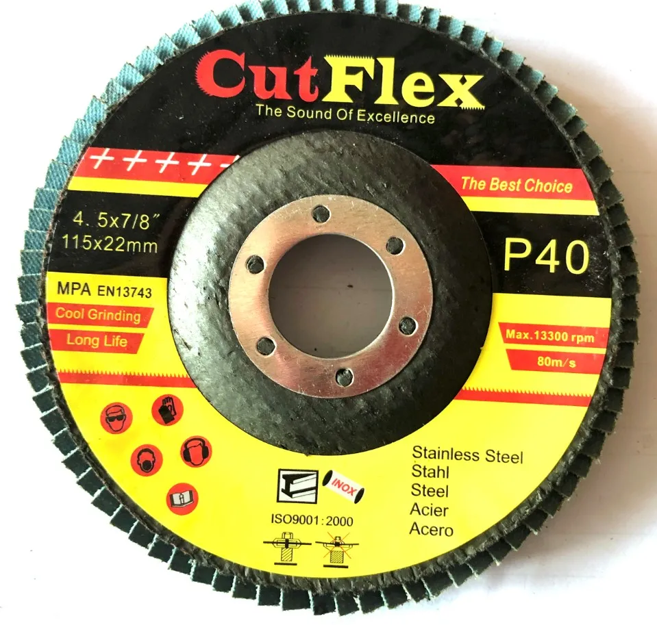 Cutflex Europe Quality Klingspor And Norton Quality Flap Disc For