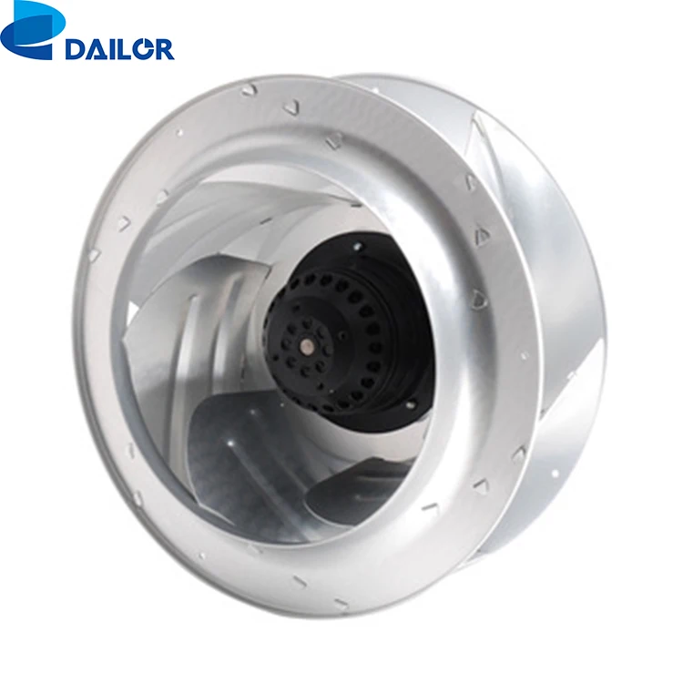 250mm AC EC DC High Pressure Backward Curve inline Centrifugal Fan Motor factory