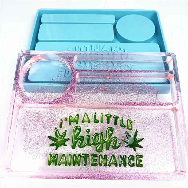 

5084 high maintenance rolling tray silicone mold for resin mold diy handmade