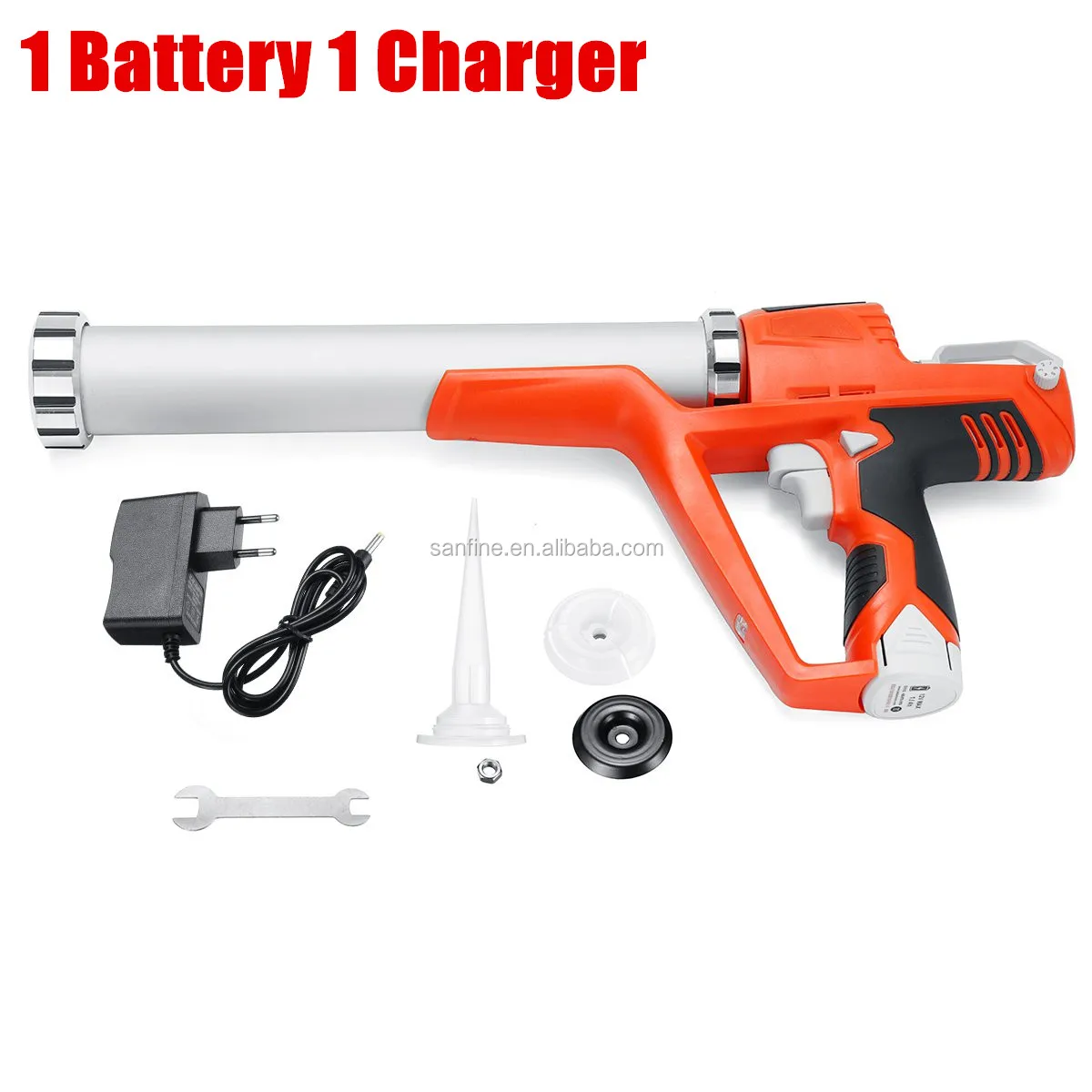 Sans Fil Batterie Calfeutrage pistolet mastic Gun avec batterie et chargeur