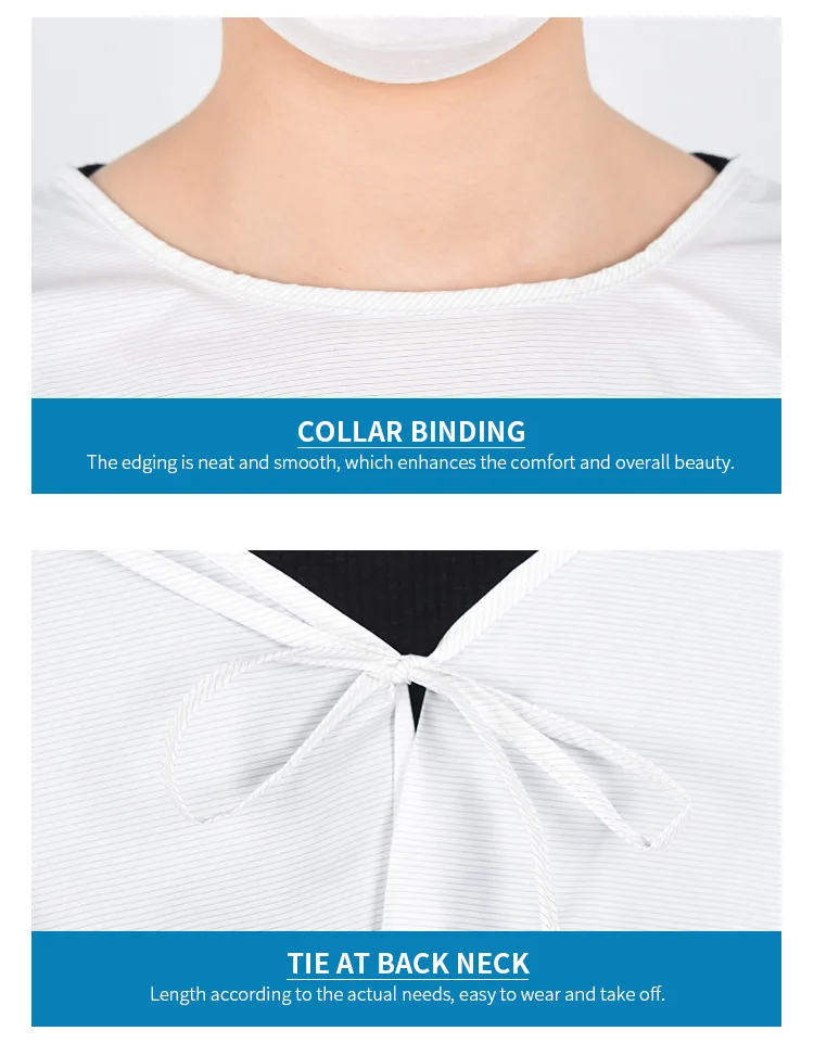 Graphene Medical Use Anti Dust Anti Harmful Splashes Isolation Gown Modified Nylon Isolation Suits Safety Dress - KingCare | KingCare.net