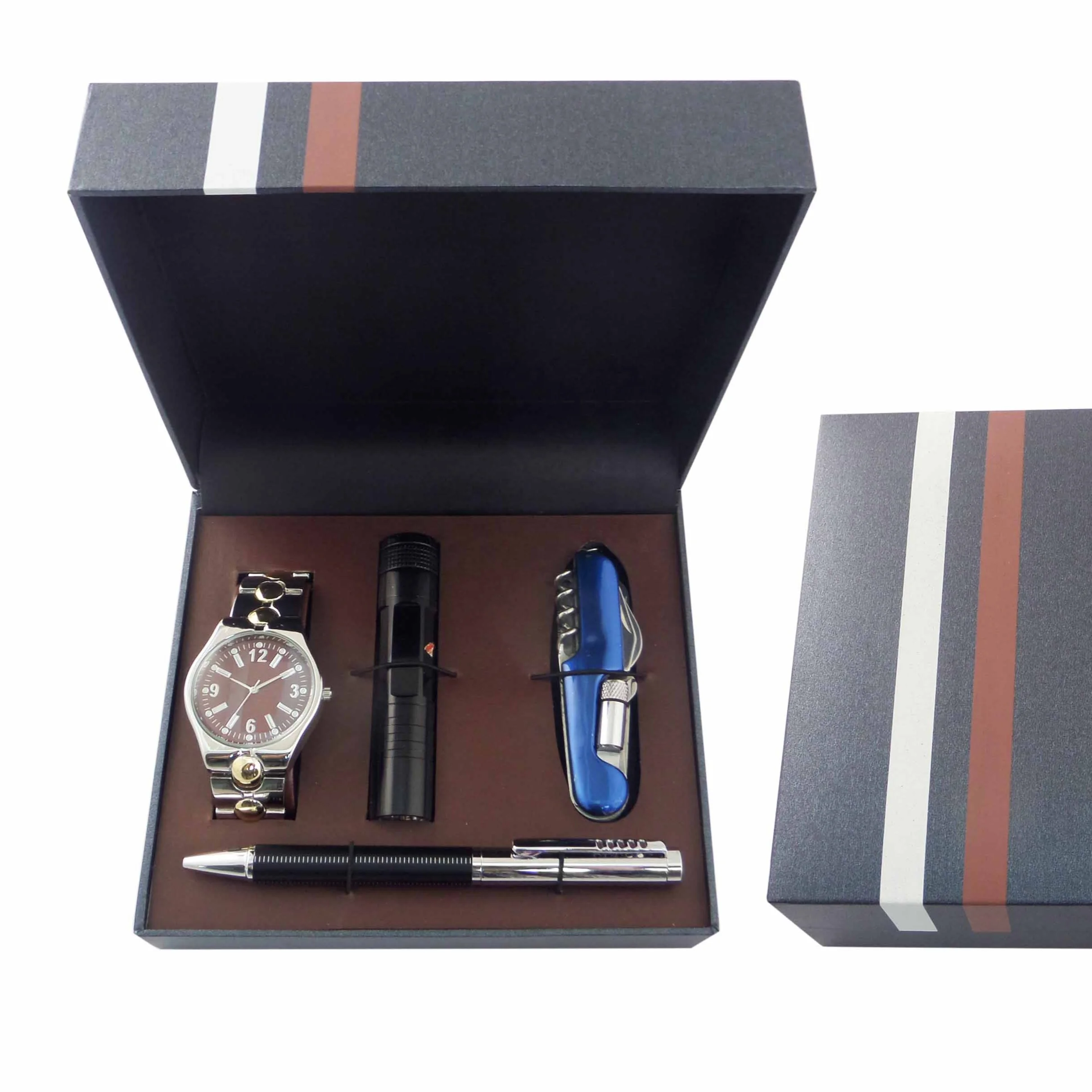 Luxury Men's Birthday Gift Set Wallet Belt Watch Father's Day Christmas