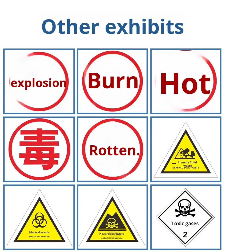 Guangan Stainless Steel Hazardous Goods Rectangular Sign New National ...