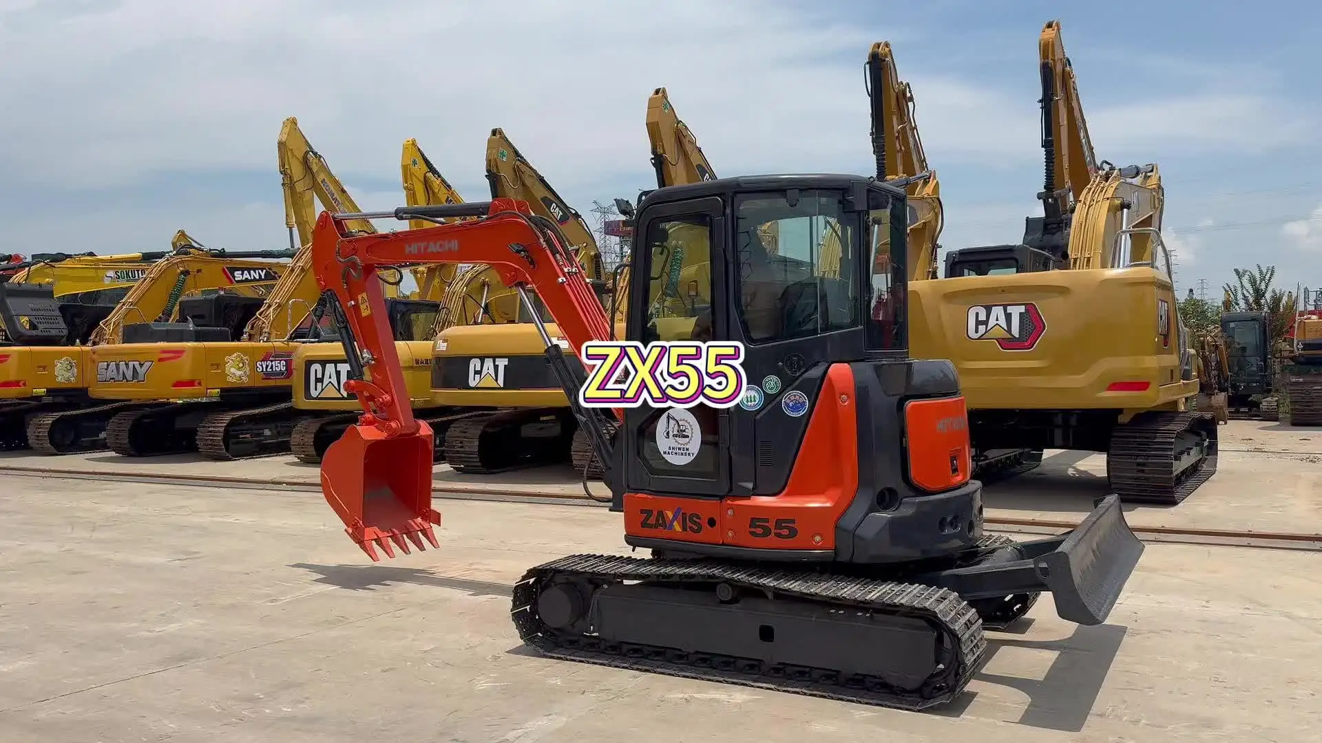 Used Original Hitachi Zaxis 55 Excavator Hitachi Zx55 Zx55ur Zx60u