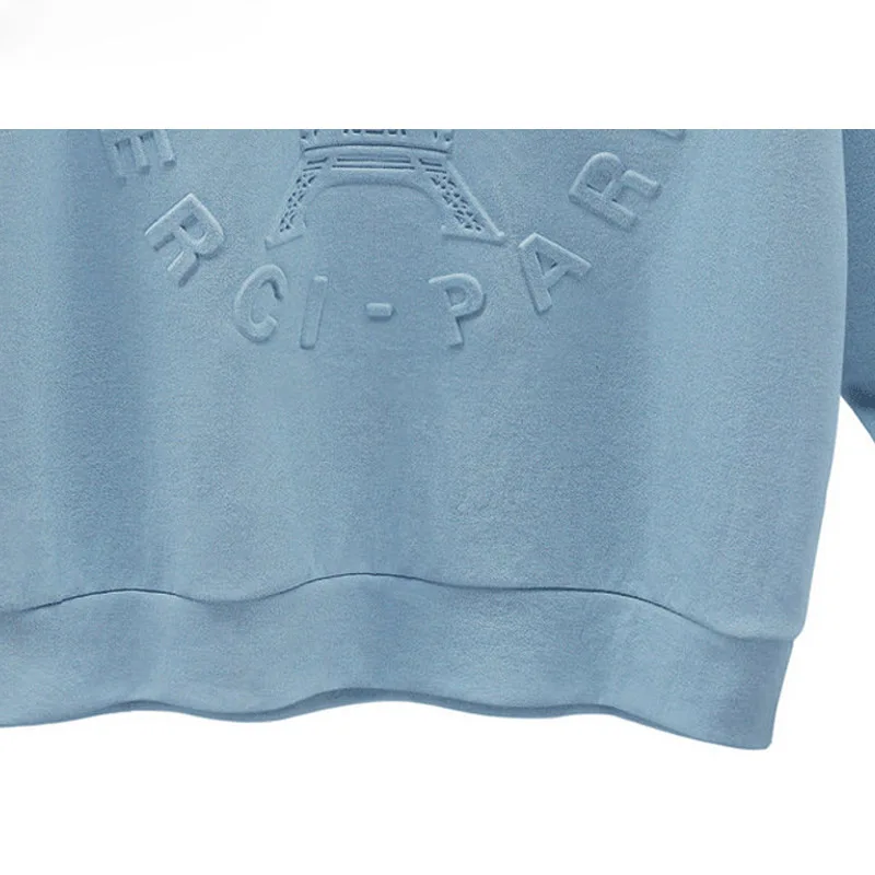 custom embossed sweatshirt