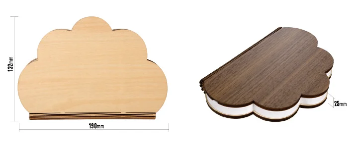 Wood Cover Usb Rechargeable Indoor Portable Folding LED Night Lamp Reading Table Book Lights