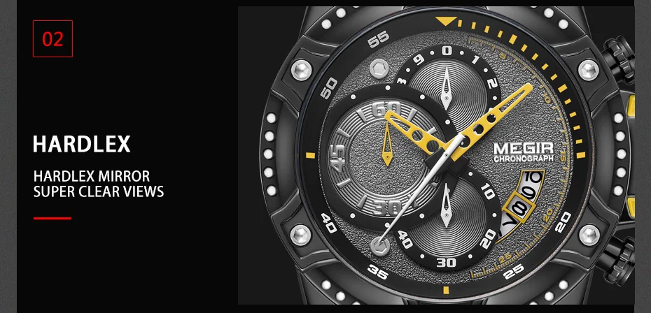 Tewigir-montre à Quartz pour hommes, accessoire de luxe, étanche, à la mode, avec chronographe, sport