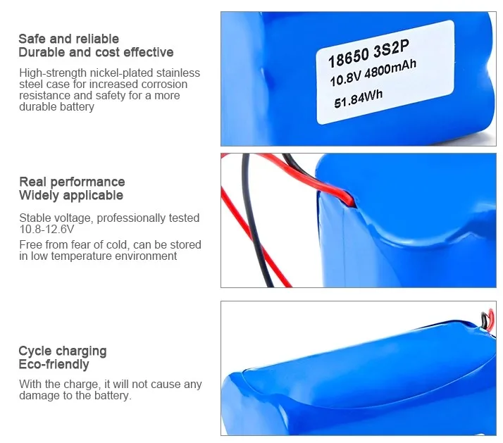 Oem ODM 12V 3s 2p Li-ion 18650 2p3s 3s1p 3s2p 3s4p 3s7p 11.1v Lithium Battery Pack