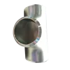 18inch THK SCH40 ASME B16.9 stainless steel 304 Galvanized butt welded t connector pipe tee fitting