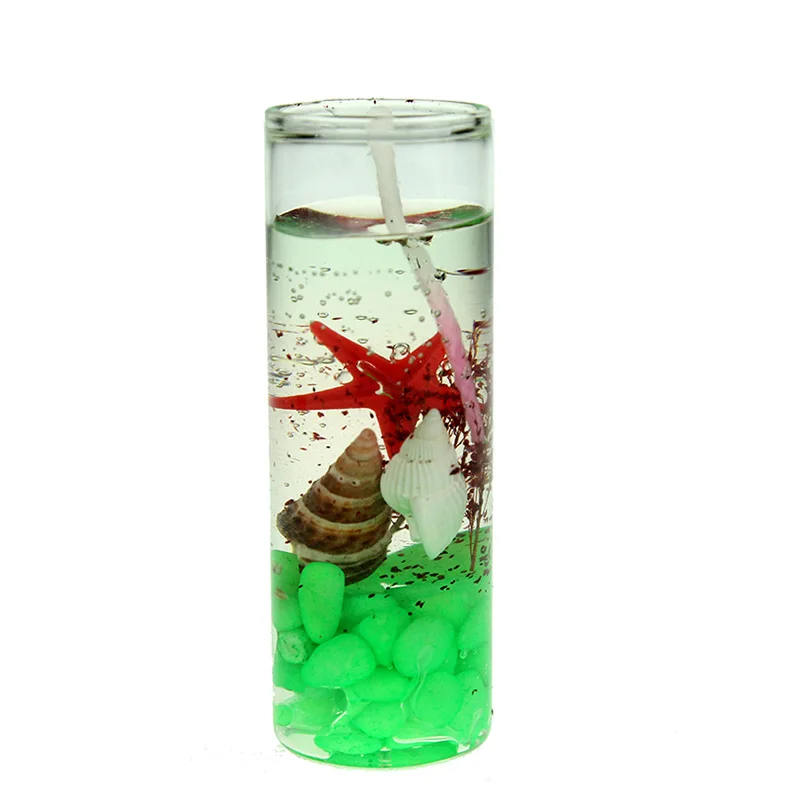 Romantic Ocean Jelly Wax Candle In Transparent Crystal Glass Bottles  Smokeless Aromatherapy Gel Flameless Candles With Timer With Scented Shells  From Happygril, $7.63