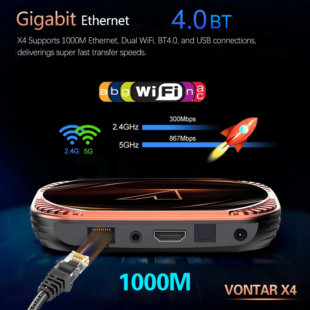 vontar x4 amlogic s905x4 smart tv box android 11