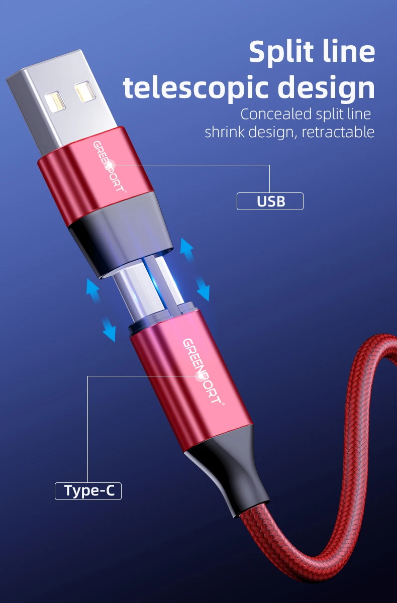 wholesale on stock magnetic charging cable cell phone accessories PD USB C/USB A to android type c/ios lighting micro usb cable