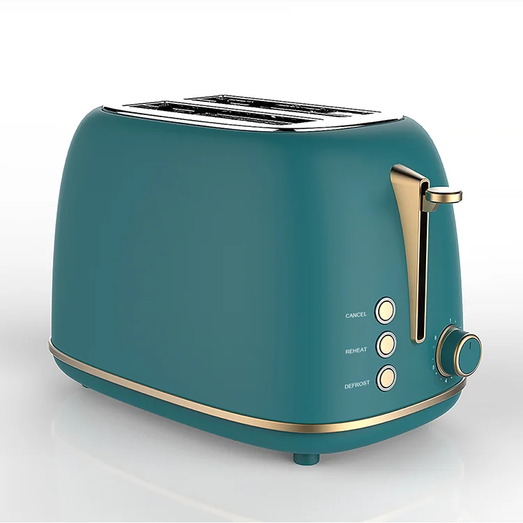 Emerald Color Special Toaster 2 Slice Toaster With 6 Bread Shade