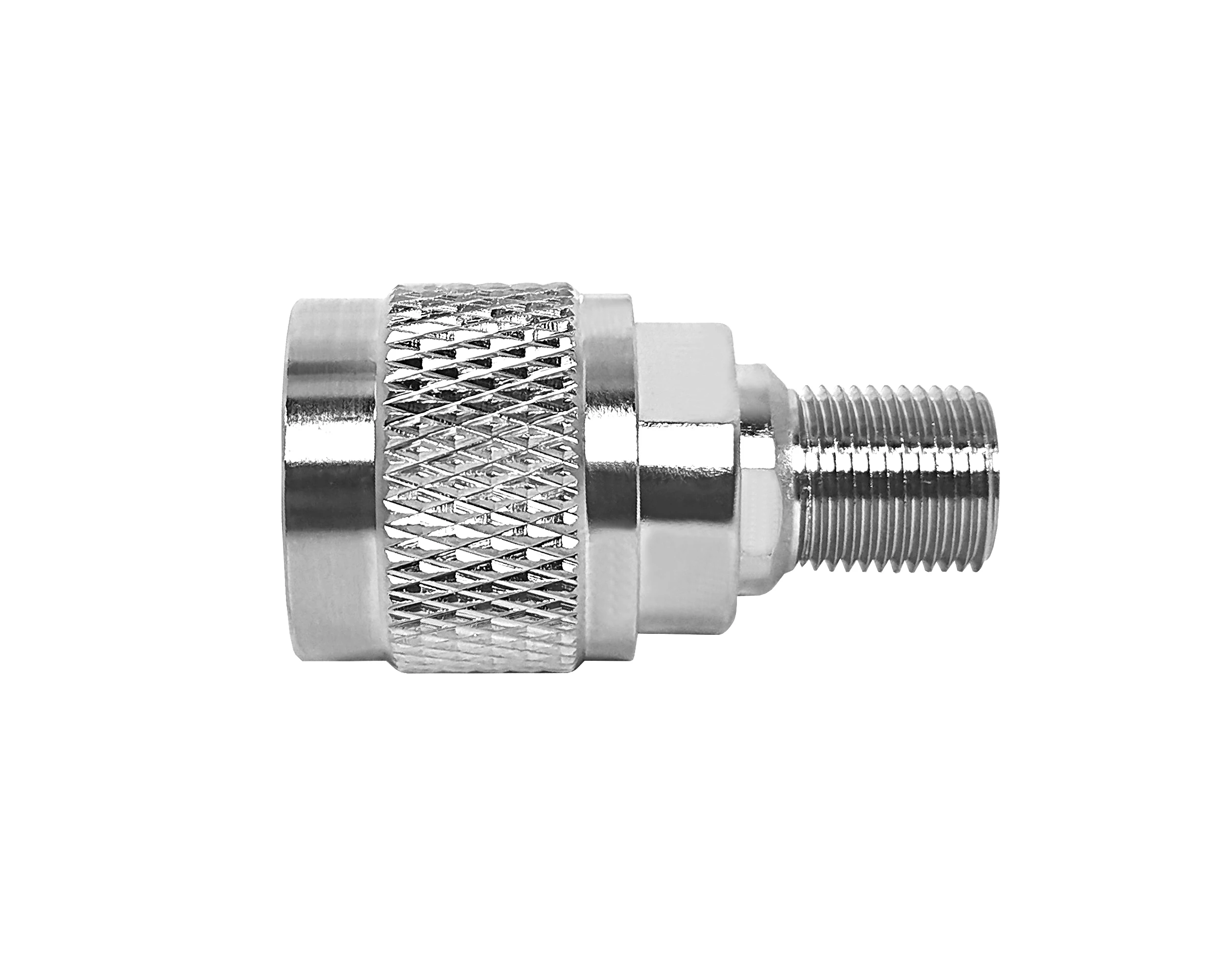 RFVOTON Adaptor n male plug to f female jack brass connector straight rf coaxial adapter factory