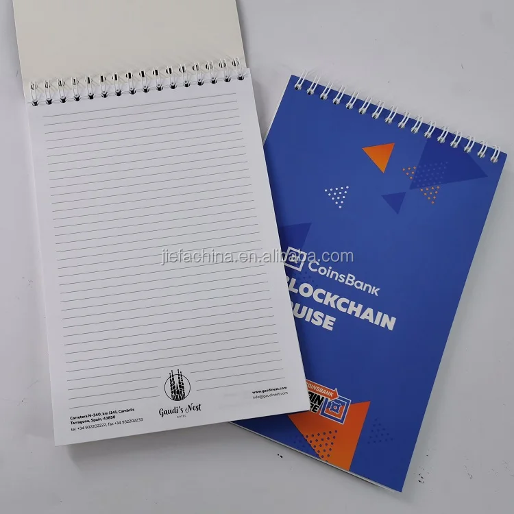 Promotional A5 Note Book Custom Printed Hardcover Planner Dotted Kraft Paper Diary Soft Cover