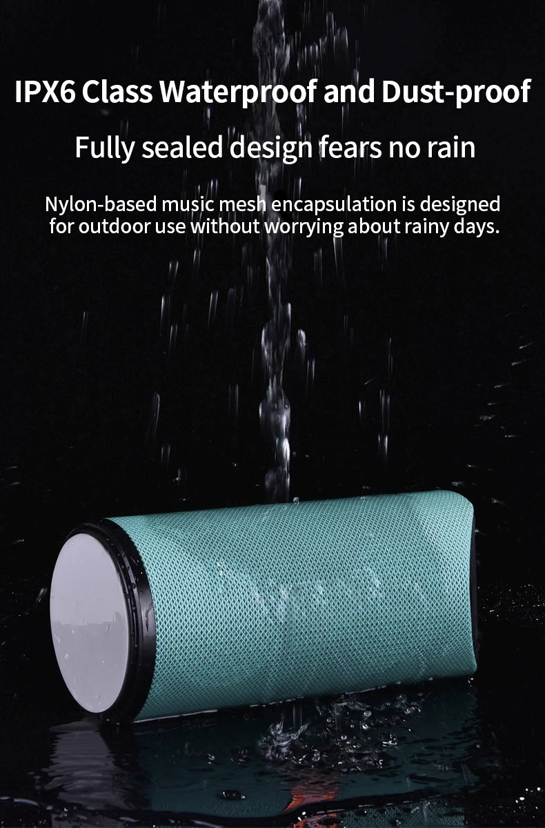 113 round wireless speaker with USB/TF slot - ANKUX.COM