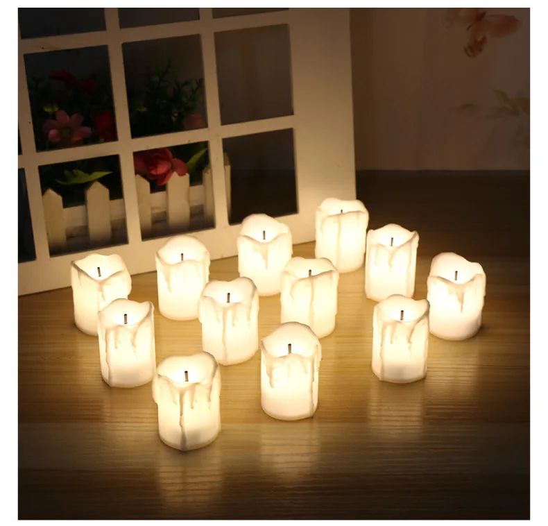 Youhoda Battery Operated LED Flameless Candles Flickering Light