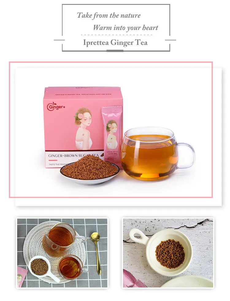 Top grade Instant Ginger Tea Crystals Brown Sugar Ginger Tea - 4uTea | 4uTea.com