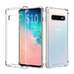 high quality luxury shockproof TPU clear S10 mobile phone back case cover for Samsung Galaxy S10E 10 plus case