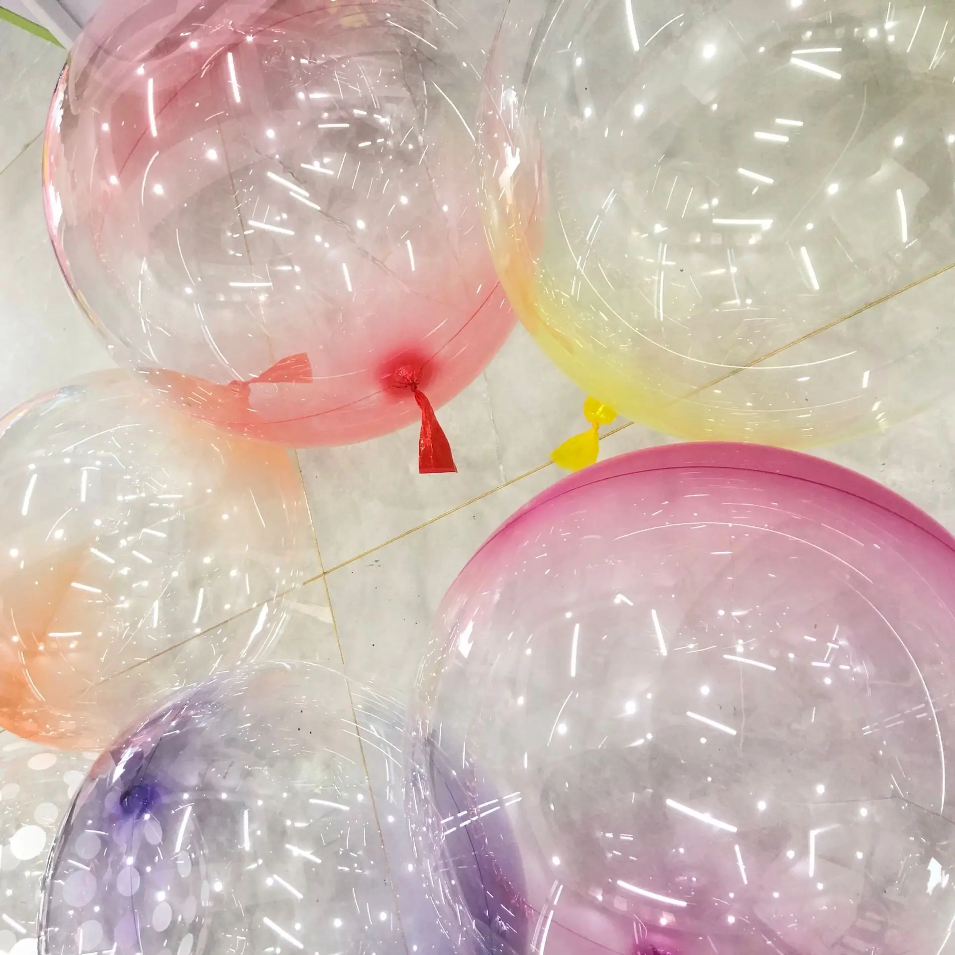 Wholesale Round Clear Transparent 18" Grand Ballon Géant Pour Anniversaire PÂQUES