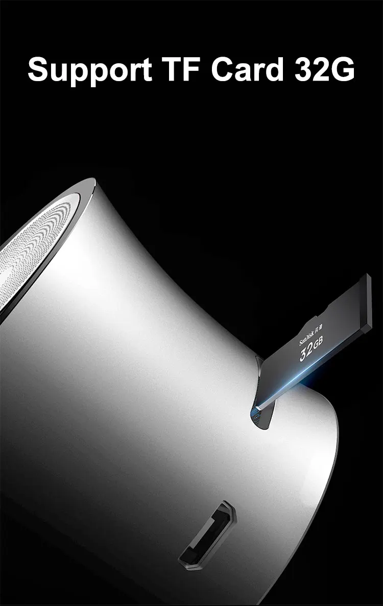 EWA Metallic USB Input MP3 Player Stereo TF Card Handsfree Portable Subwoofer Wireless Mini Metal Speaker - ANKUX.COM