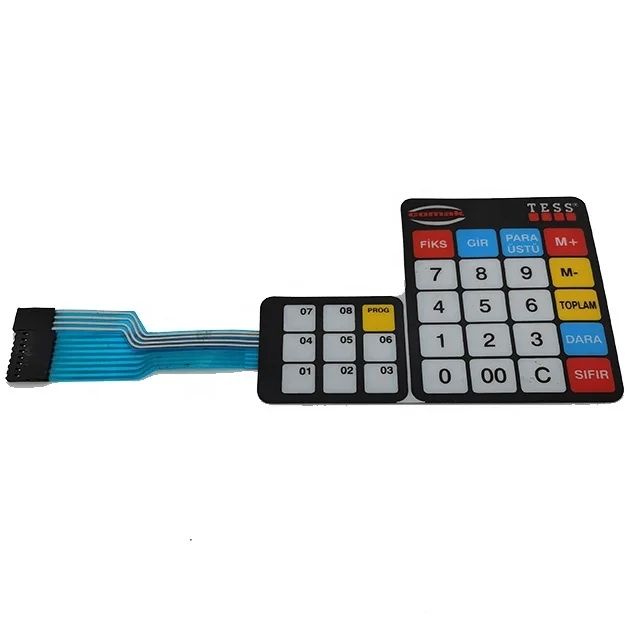 membrane keyboard with numeric keypad