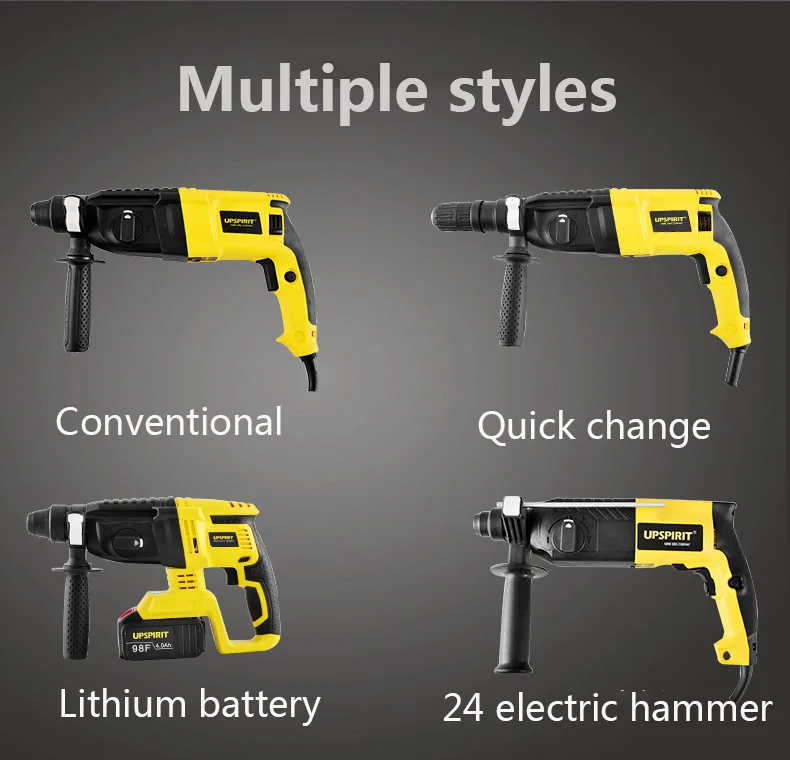 Sds Rotary Hammer Drill With Shocksdhandle,Function And Adjustable