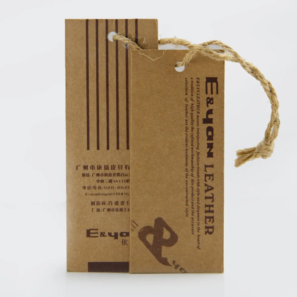 kraft paper hang tag