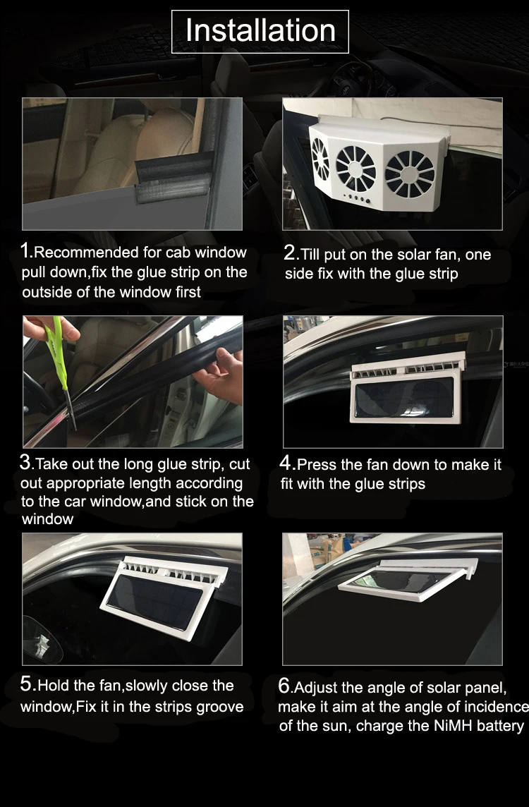 Cooling System Solar Panel, 2.4V, ABS - detail 18