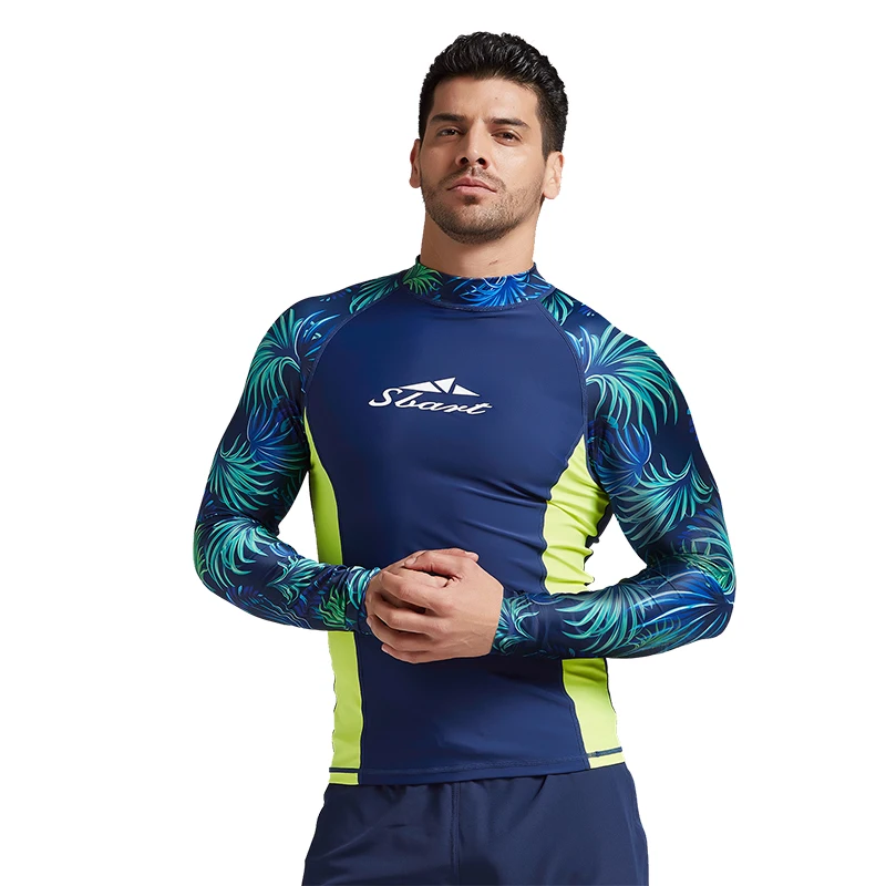 Sbart Long Sleeve Rash Vest Chlorine Resistant Antiuv Rashie