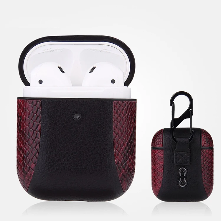 Luxury Pu leather Earphone Bag for Apple Airpods Pro Case