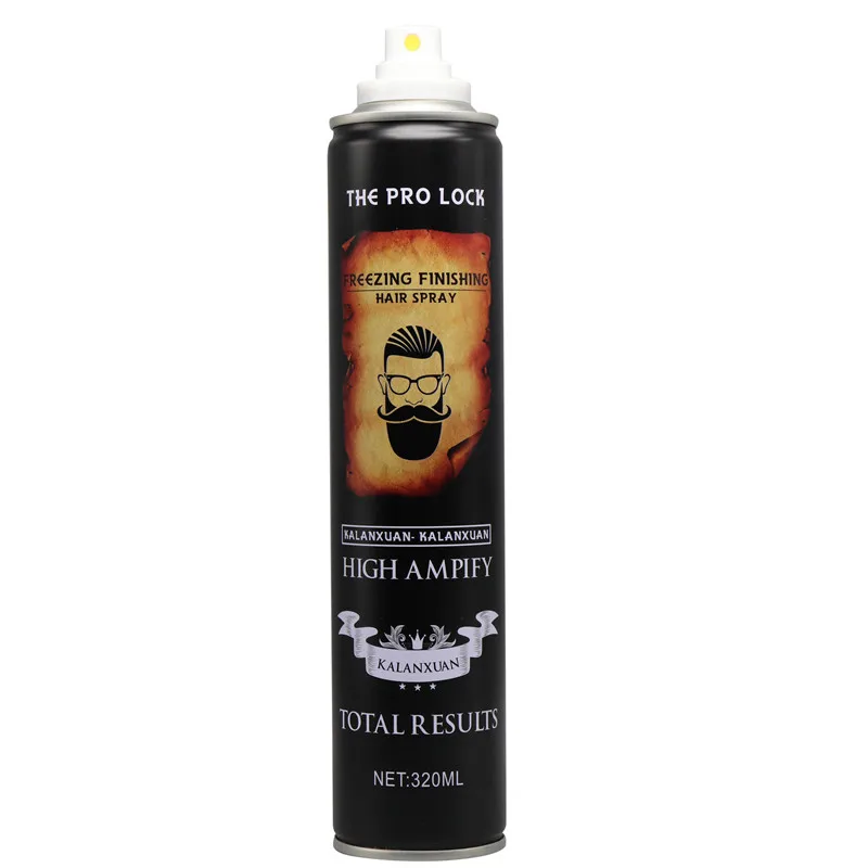 Hot selling custom private label 320ml hair setting spray waterproof matte bottle for fix hair style.jpg