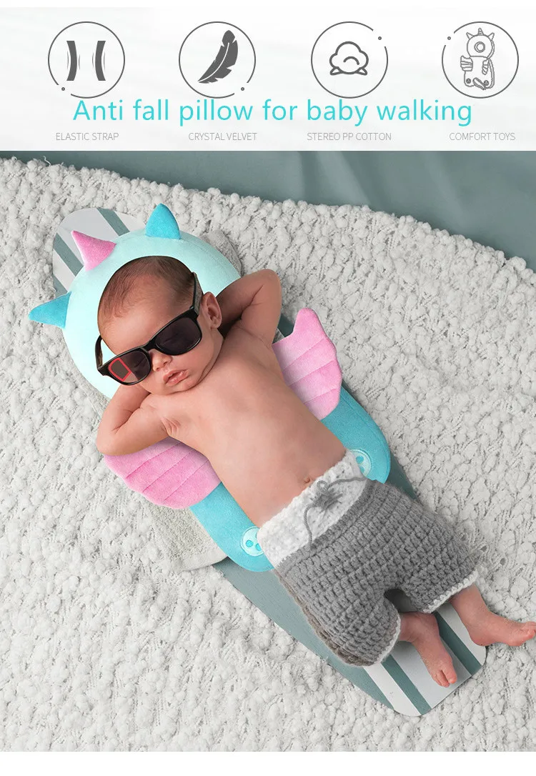 Flat Baby Head Pillow Learn To Walk Helmet Baby Crib Bumper Pillowbaby Crib Bumper Pillow